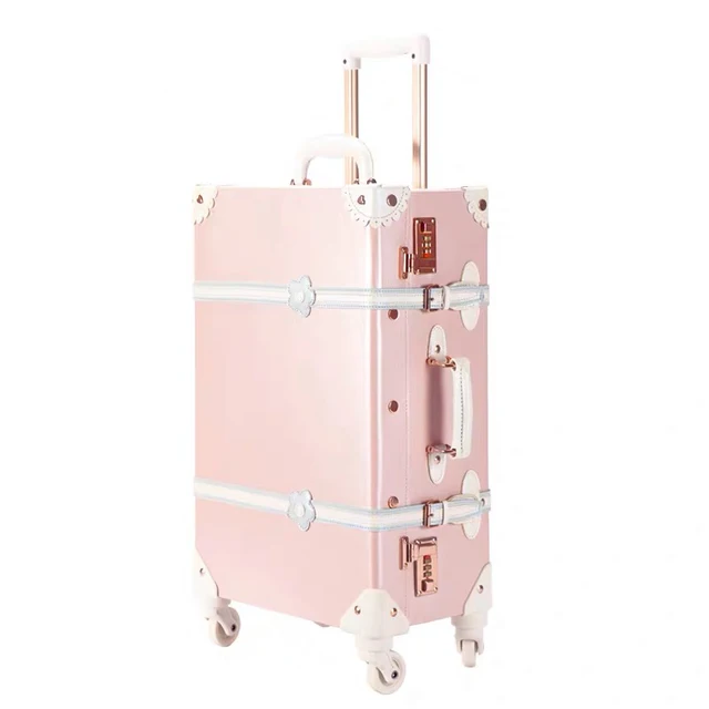 Vintage Luxury Travel Suitcase Set with Handbag PU Leather Trolley Luggage Valise Women Cute Rolling Luggage 20/22/24/26 Inch 4 Vintage Luxury Travel Suitcase Set with Handbag PU Leather Trolley Luggage Valise Women Cute Rolling Luggage – view 4
