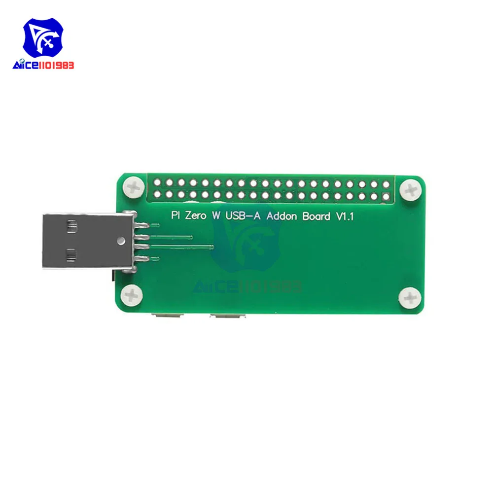 Diymore Raspberry Uitbreidingskaart Pi Zero W USB-A Addon Board V1.1 Voor Raspberry Pi Nul Raspberry Pi Zero W Met schroeven