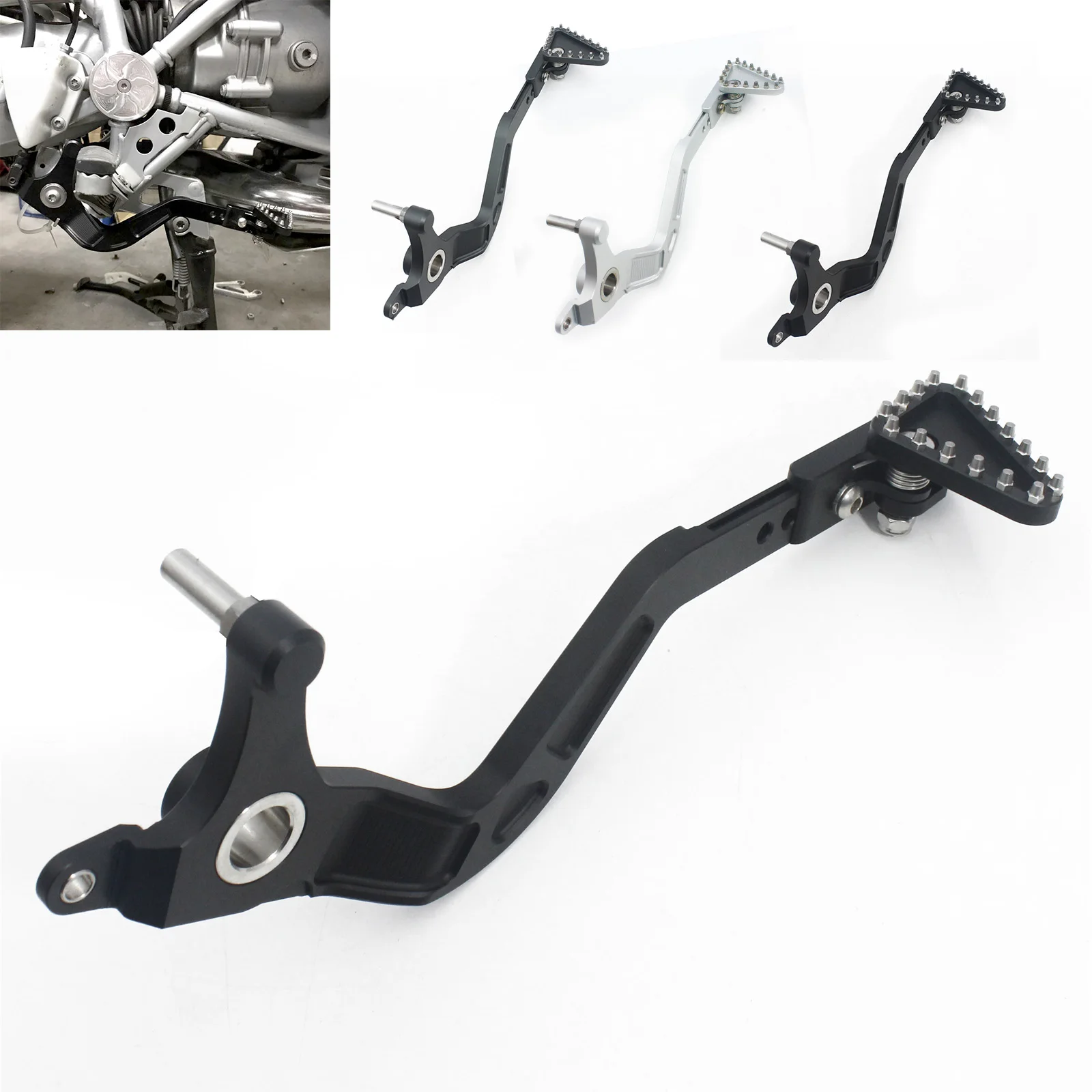 Rear Brake Foot Pedal Lever Foldable For BMW R1200GS Adventure 2008 2009 2010 2011 2012 2013 Motorcycle Aluminum