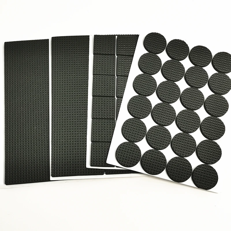 5 Set Adhesive Rubber Anti-Skid Scratch DIY Resistant Furniture Feet Floor Protector Pads Table Legs Stools Chairs Mats