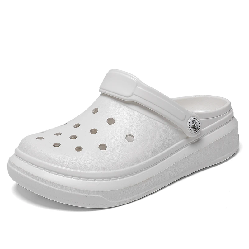New 9 Colors Women Sandals Unisex Outdoor Couple Hole Shoes Light Cool Flip Flop Lovely Womens Shoes Platform Sandals 45