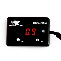 Medidor de presión de aceite digital con sensor, medidor de presión de aceite con pantalla cuadrada roja, 200psi, 1/8 npt, OPM-01