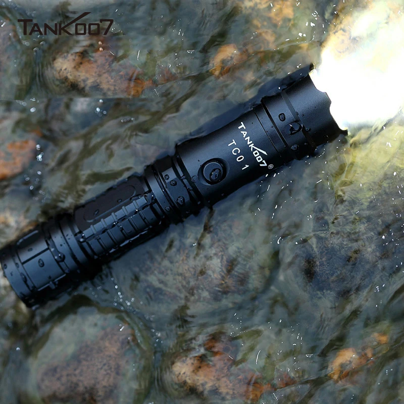 TANK007 Police Outdoor Tactical Portable Torch High Power XML LED Flashlight Powerful USB Rechargeable Waterproof