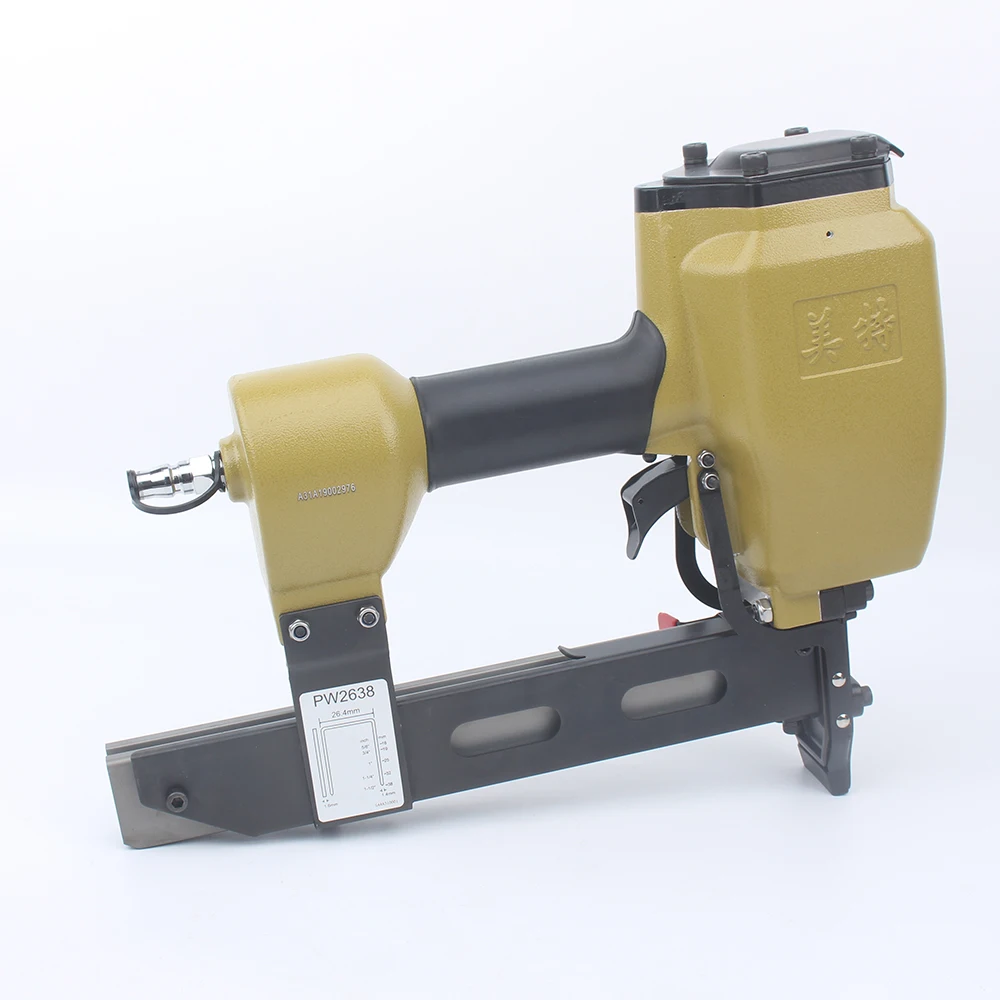 Imagem -04 - Meite Pw2638 U-tipo Industrial Pneumático Pregos Pistola ar Grampeador Pistola Nailer Ferramentas 1638 mm 26.4 mm u Pistola de Pregos