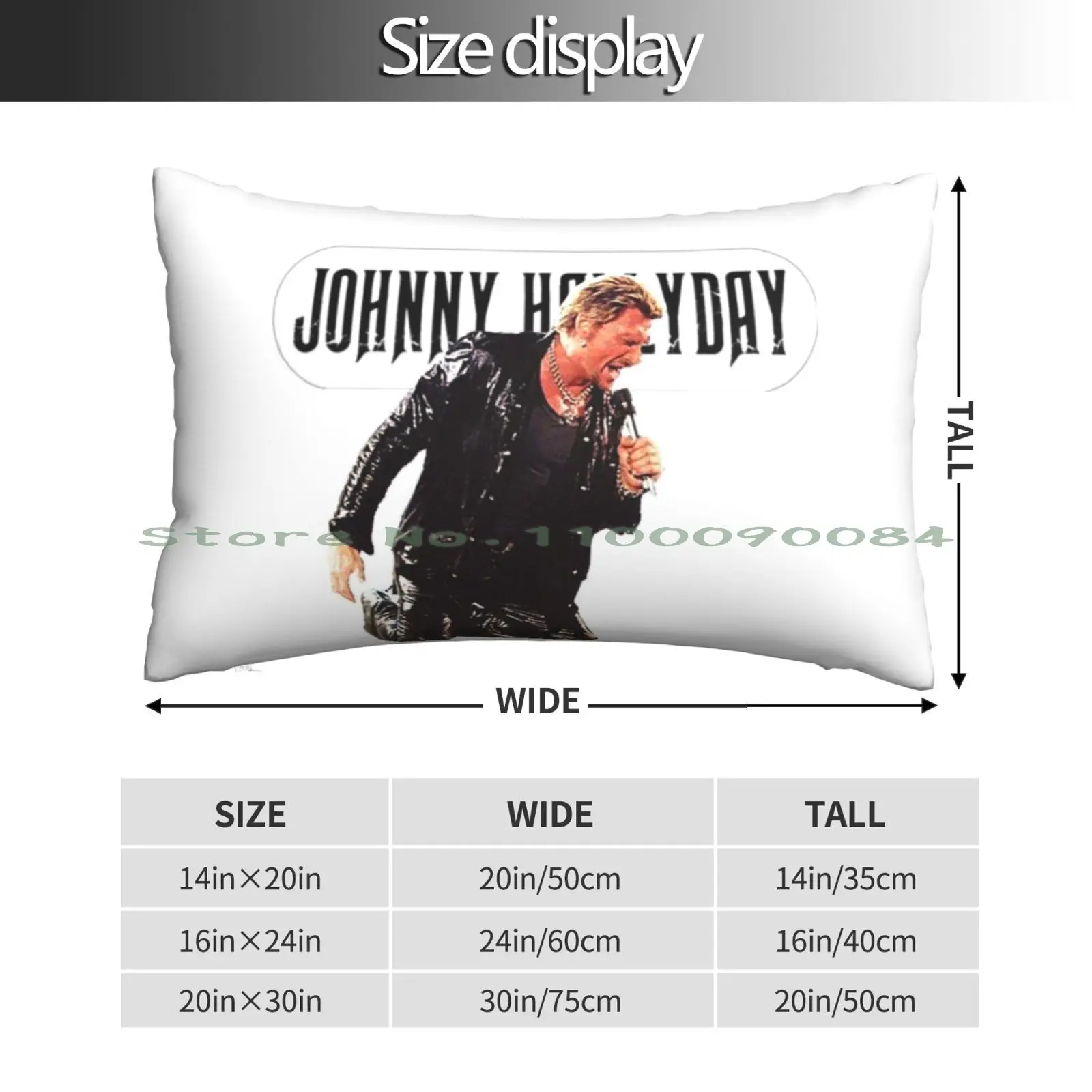 Johnny Hallyday Pillow Case 20x30 50*75 Sofa Bedroom Xnxx Female Women Sexi Woman Xvideo Hot And Sexy Naughty Ameica Milf