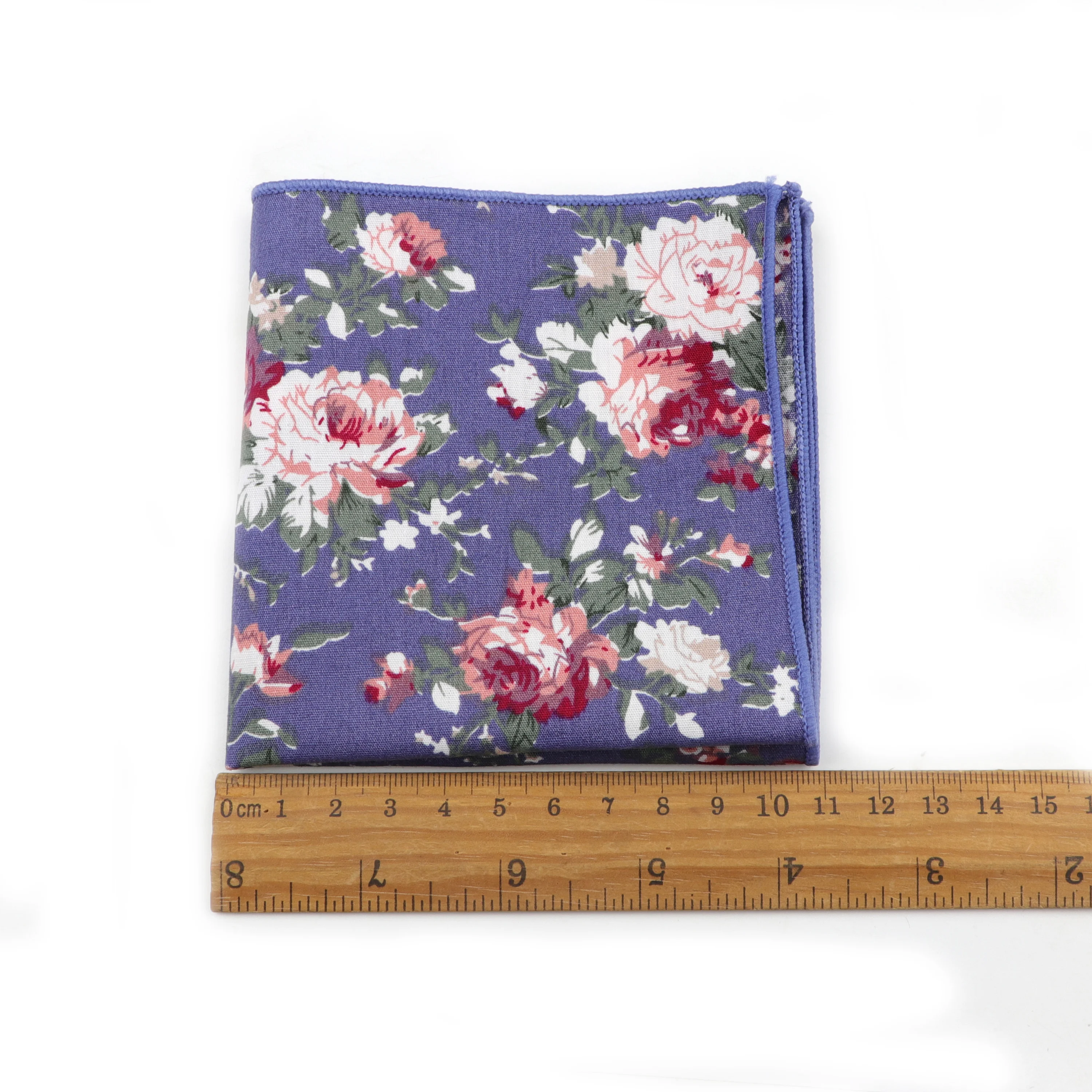 Men's Floral Pocket Square, Retro Style