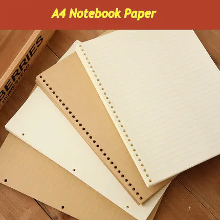 

30 Ring Binder Notebook A4 Loose Leaf 3 Ring Spiral Notebook Paper Lined Blank Grid Notebook With Notebook Cover