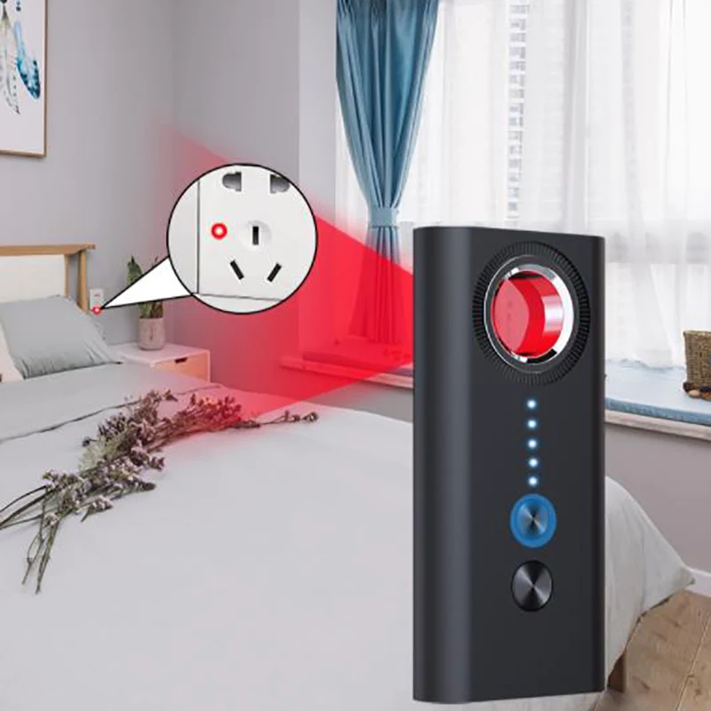 Portable Hotel Anti-spy Hidden Camera Detector Prevent Monitoring Wireless Signal Detector Car GPS Locator Tracking Detection