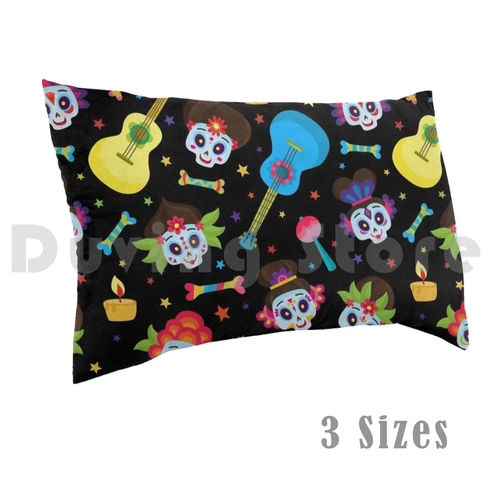 

Day Of The Dead Sugar Skulls pillow Case 20 * 30 Inch Day Of The Dead Skulls Sugar Skulls Spanish Latin Mexico