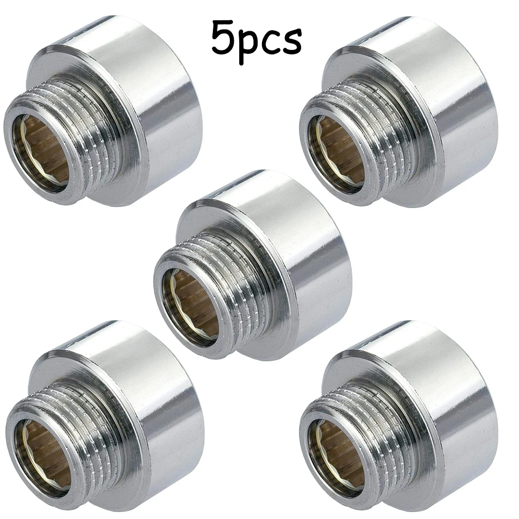 Torneira do banheiro Adapter Pipe Fittings, chuveiro Mangueira, Adaptador de Cabeça, Feminino X Masculino Chrome Redutor, 3/4 "x 1/2", 1 2Pcs