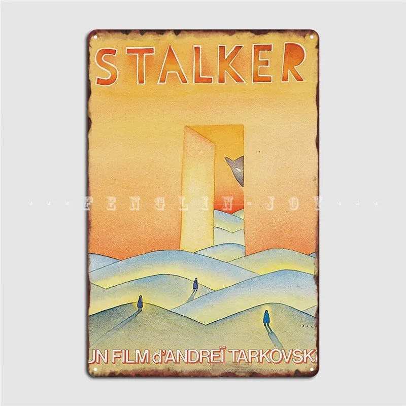 Stalker 1979 Andrei Tarkovsky Vintage Film Art Metal Plaque Poster Club Home Kitchen Decoration Wall Decor Tin Sign Poster