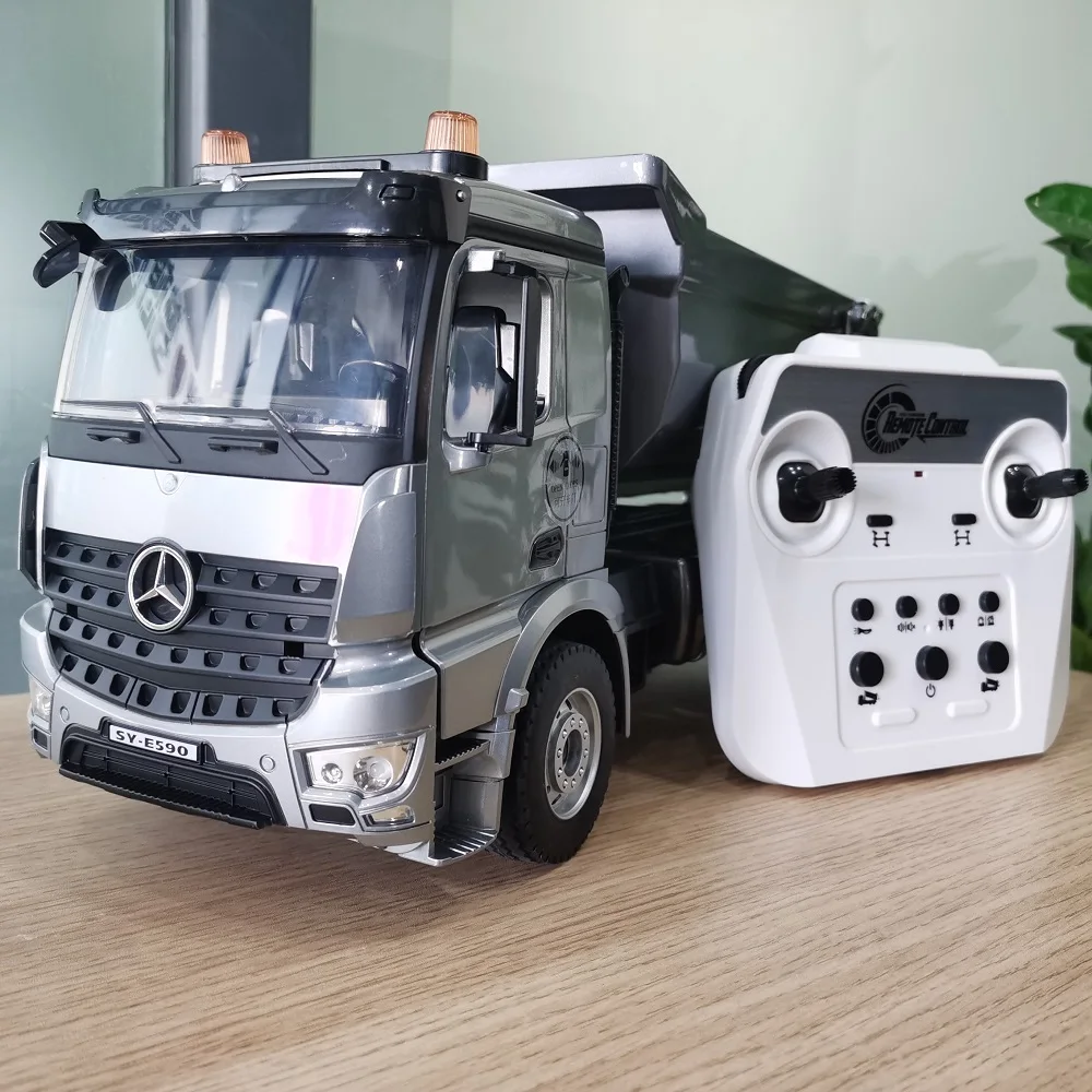 

1: 20 E590 RC Truck Alloy Car 6 CH 2.4G radio controlled cars tractor transport Dumper Engineering vehicle Toys Boys Kid gifts