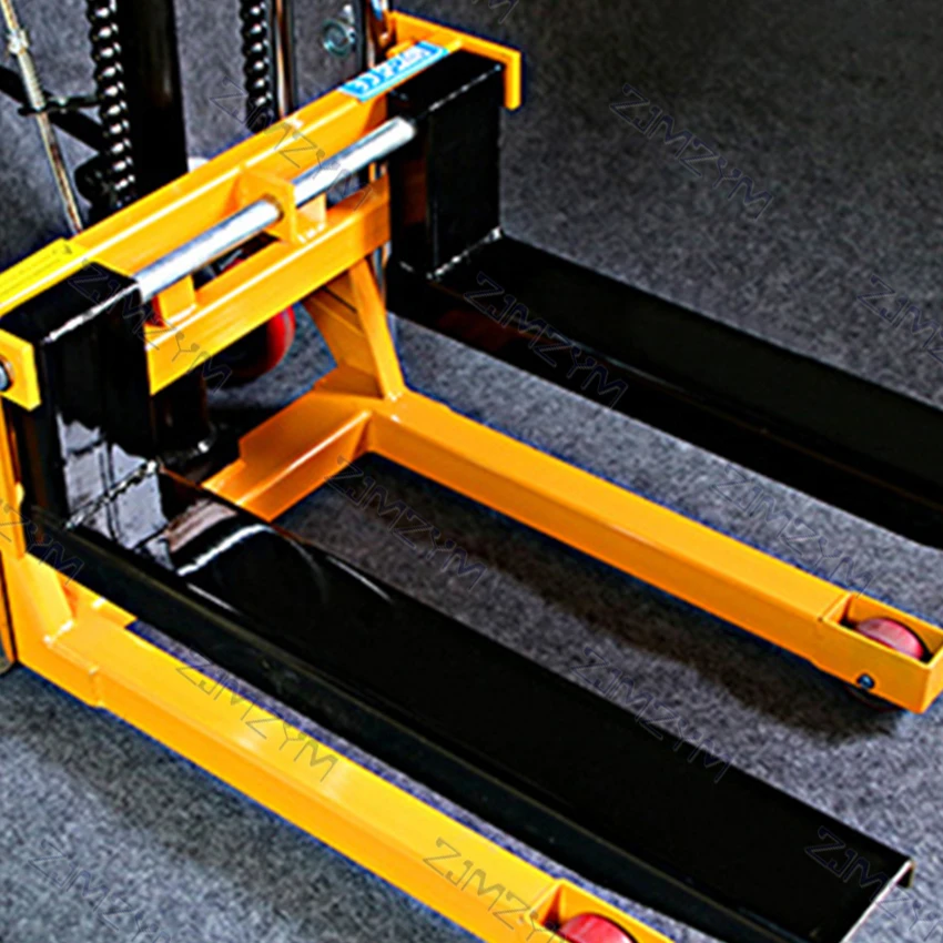 Four-wheel Universal Manual Forklift Portable Lift Small Forklift Lifting Truck Cargo Handling Forklift 850mm 200KG (470*510mm)