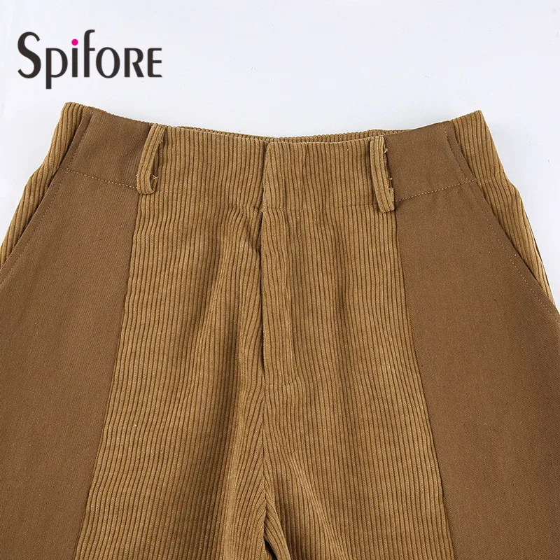 Spifore Velvet Flare Pants Y2K Pink New Fashion Floor Length Skinny Street Wear Chic High Waist Flared Trousers Women 2022