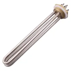 DERNORD DN32 Combined Immersion Water Heating Element 48V 900W&220V 3KW OD42MM Brass Flange SUS304 Electric Element