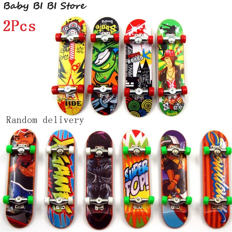 10 Pcs /5/ 2Pcs Finger Board Tech Truck Mini Skateboards Alloy Stent Party Favors Gift