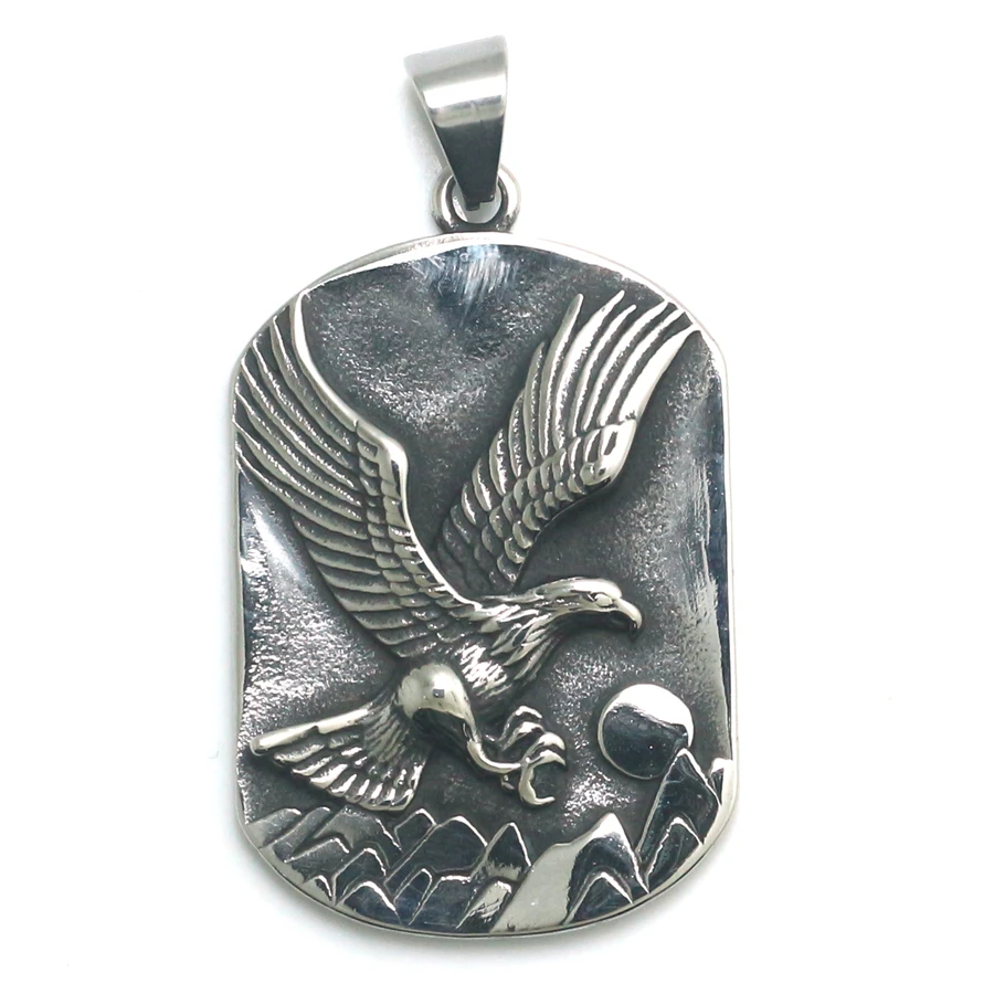 

Unisex 316L Stainless Steel Cool Punk Gothic Eagle Biker Pendant Newest