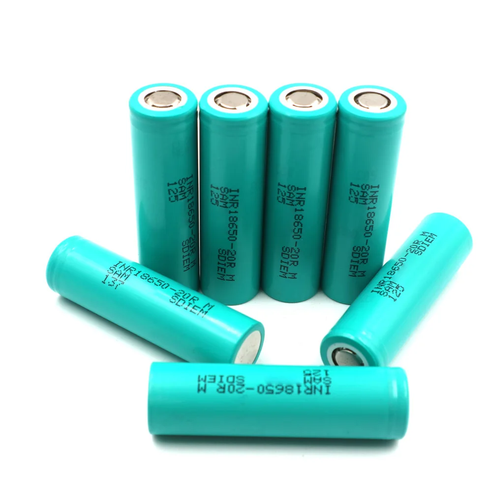 3.6v Li-ion 2000mAh 20R 10 Pieces 2.0Ah18650 Power Tool Battery Cells Discharge Current 20A 10C Lithium Sam Sung 20R Li-Ion Chin