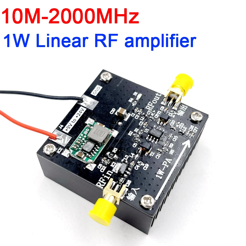 10Mhz-2000Mhz 1W Linear RF Power Amplifier HF FM VHF UHF FM Transmitter FOR Ham Radio AMP