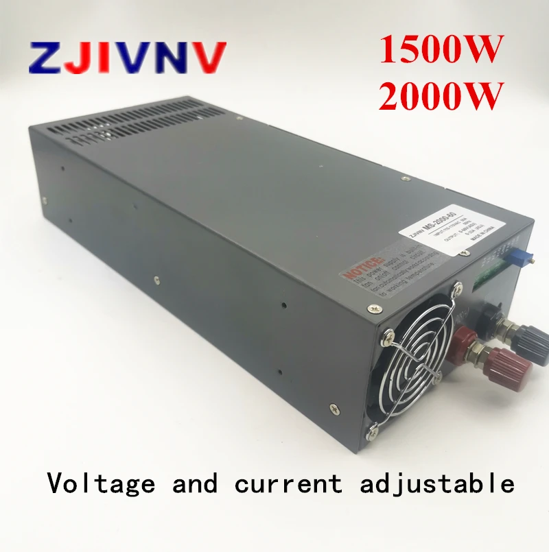 

1500W 2000w Switching Power Supply DC0-12V 13.8V 15V 24V 27V 36V 48V 60V 72V 80V 110V 220V current voltage Adjustable