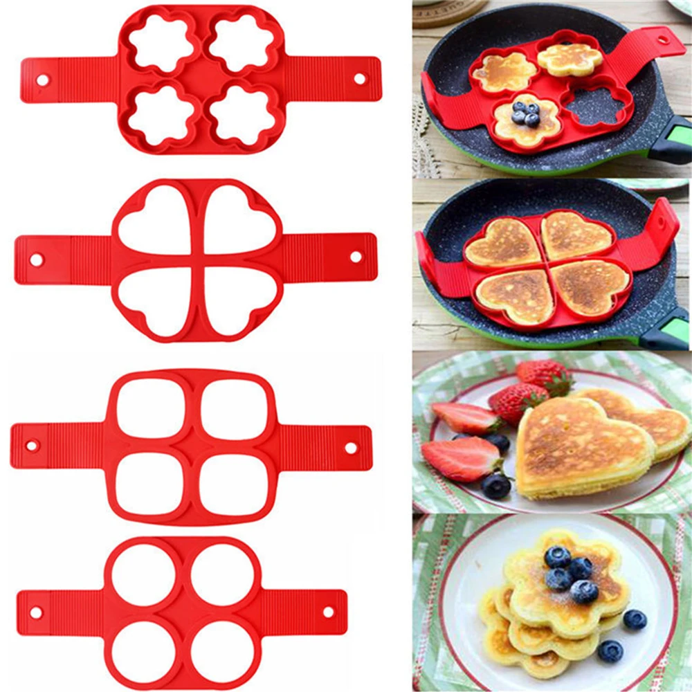 Egg Cooker Pancake Maker Mold Egg Shaper Omelette Nonstick Cooking Tool Pan Flip Eggs Ring Mold Kitchen Baking Accessories