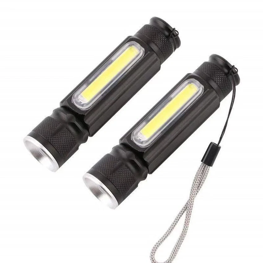 Latarka LED T6 wysokie lumeny latarki, przenośna lampy błyskowe z 3 trybami, Zoomable, wodoodporna do biwakowania na zewnątrz