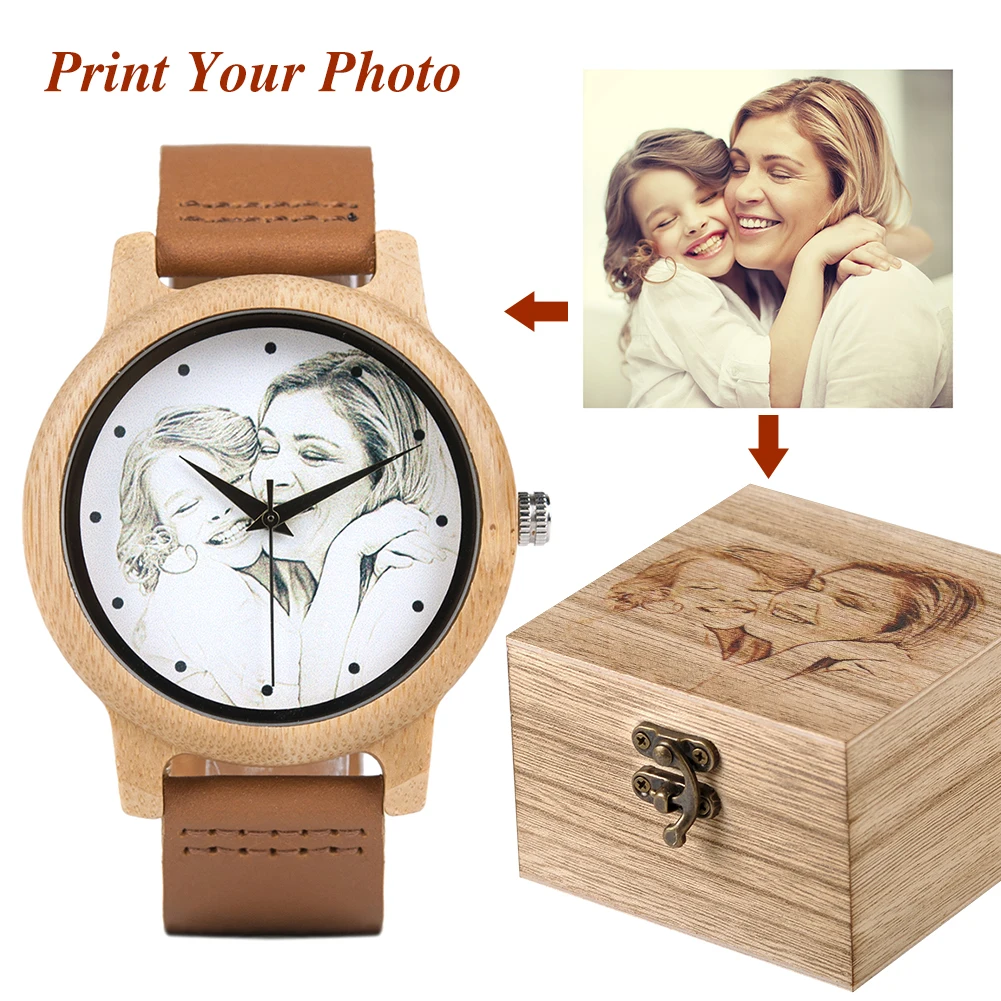 Engrave Customized Logo Fee for Bamboo Wood Watches Paper Bamboo and Wooden Gift Boxes(Only Logo Fee Do niot Include product)