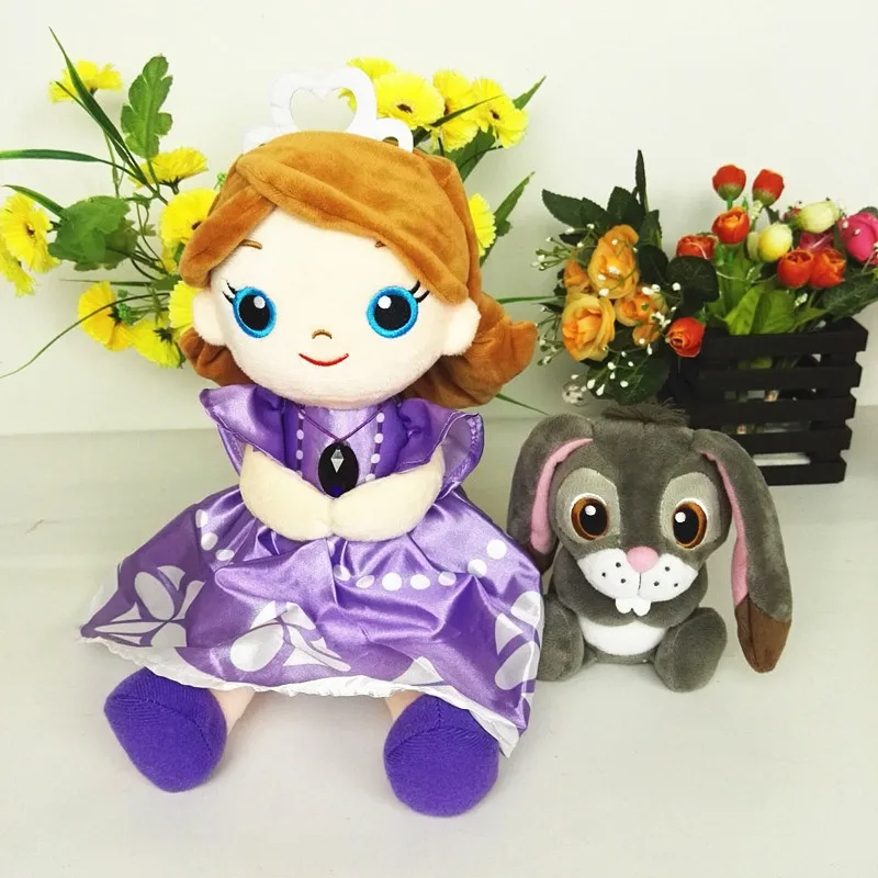 Disney Sofia Princess Plush Toy Dolls 30cm Rare Fine Birthday Gift For Child