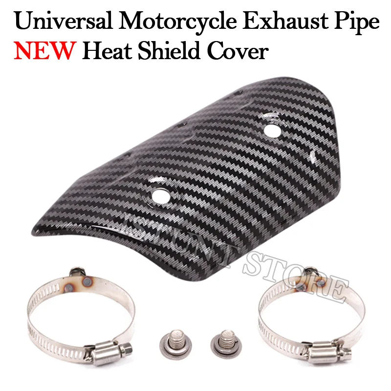 NEW Universal Motorcycle Exhaust Pipe Heat Shield Cover Heat Insulation Anti-Scald Muffler Protector For Z900 R3 FZ6N NC700 Z250