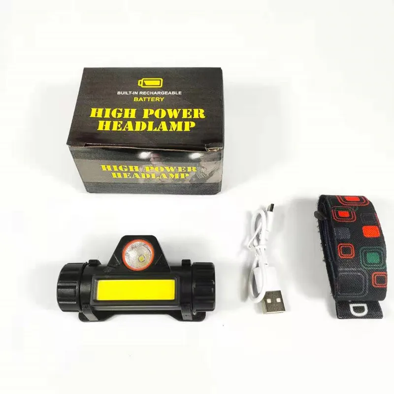 Q5 LED Headlamp Rechargeable USB Powerful Head Flashlight Built-in 18650 Battery Waterproof Work HeadLight For Fishing Hunting