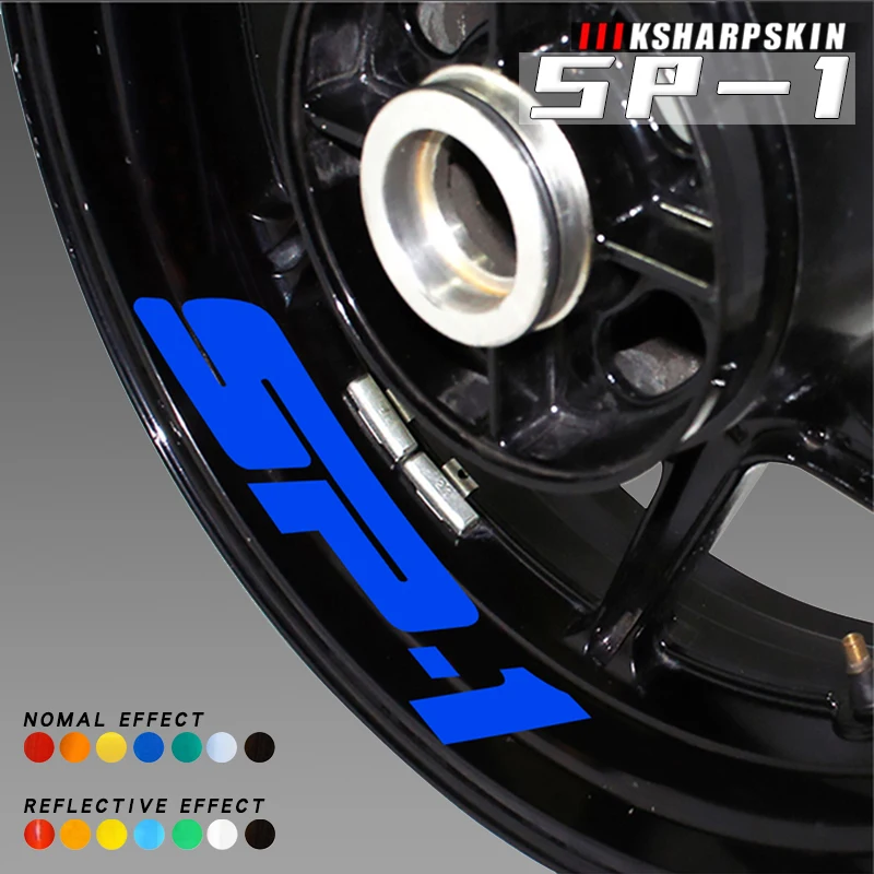 

Motorcycle inner rim logo stickers reflective protection decals night safety reminder film for HONDA SP-1 sp1 sp 1