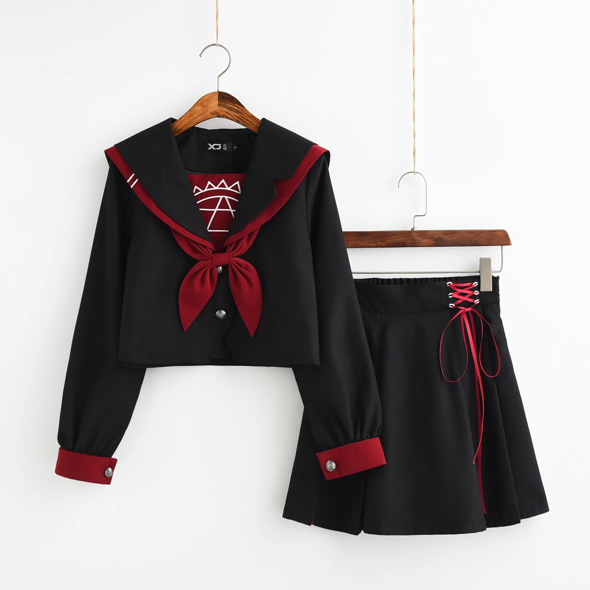 College Stijl Student Uniform Jk Uniform Rok Schooluniform Pak Halloween Cosplay Kostuum Uniform Devil Cosplay Kostuum