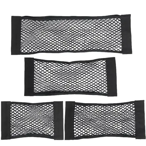 Sac de rangement pour coffre de voiture, filets en maille de Nylon, organisateur arrière de voiture, corde élastique, support de filet pour bagages, poche pour coffre de voiture SUV berline