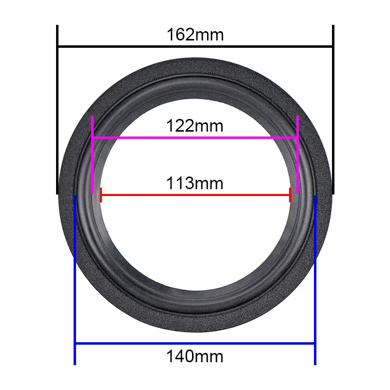 GHXAMP 6.5 INCH Woofer Speaker Foam Repair Surrounds Accessories For JBL P206H LX300 Control 5 MR38 MR26 JBLJ830M SU infinity