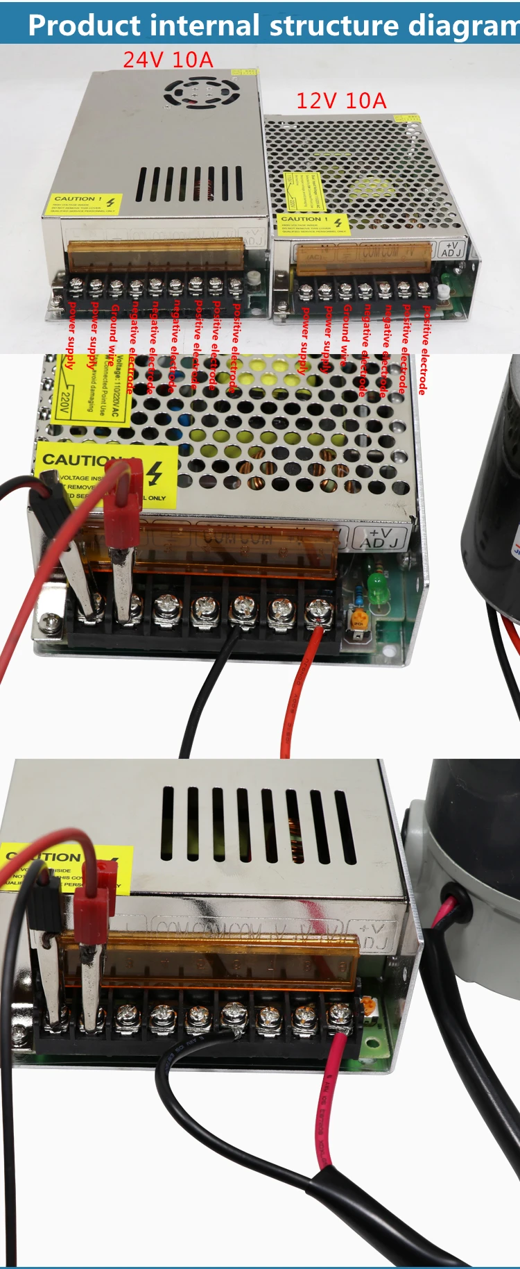 220 فولت التيار المتناوب امدادات الطاقة 12V24V10A قابل للتعديل تحويل التيار الكهربائي AC110V/220 فولت إلى 12V24V الأمن LED التيار الكهربائي
