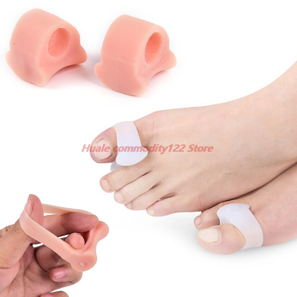 Separador de dedos de Gel de silicona, Alisador, Corrector de juanete, herramienta para el cuidado de los pies, alivio de Hallux Valgus, 1 par, nuevo