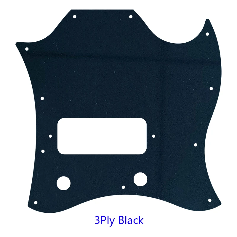 Xinyue Guitar Parts - For Gib Standard SG Full Face Guitar Pickguard Route Bridge P90 Humbuckers Scratch Plate Flame Pattern