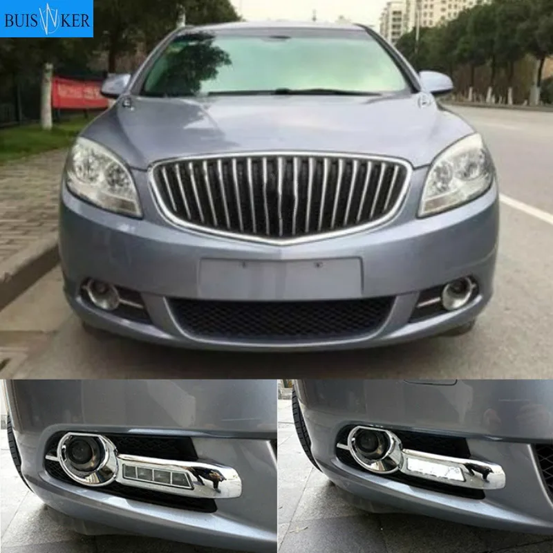 

2pcs LED DRL daytime running light For Buick Excelle GT 2010-2013 White yellow blue Front Fog Lamp Day Light