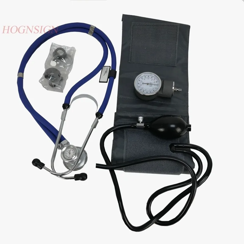 Stethoscope + Sphygmomanometer Heart Child Adult Professional Doctor Use Multi Purpose Clock With stetoscopio Medical Equipment