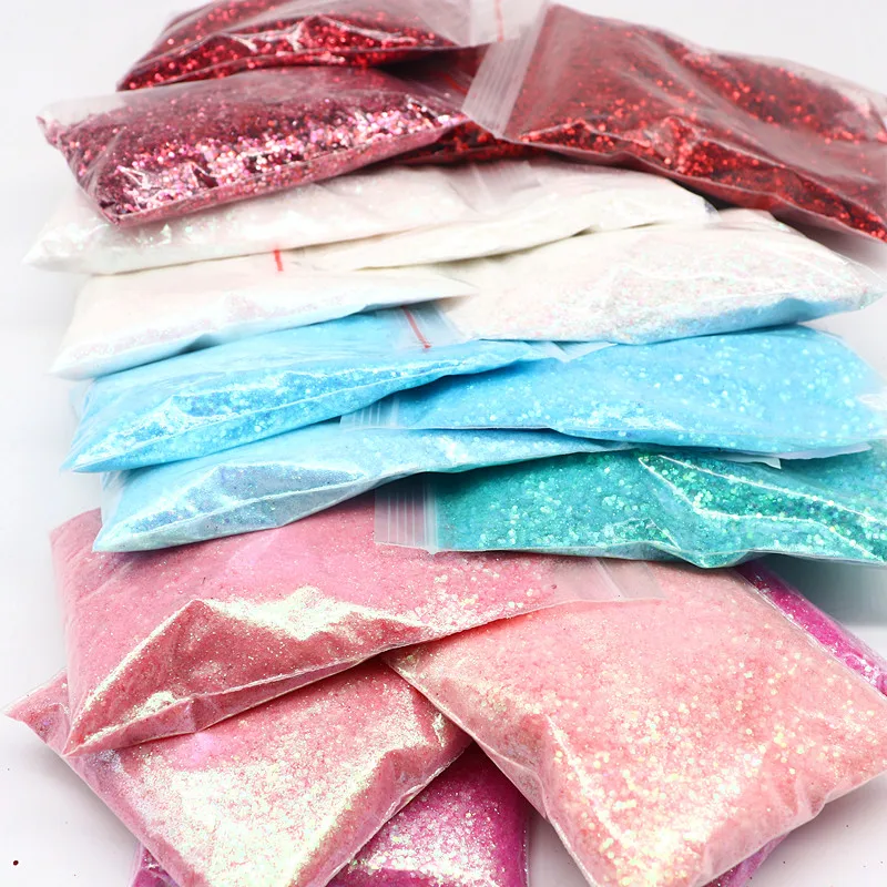 50g Christmas Sequins Mixed Craft Series Set Holographic Glitter Mermaid Nail Powder for Autumn Designer Nail Decoration