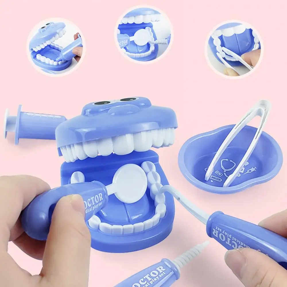 9Pcs/Set Kids Doctor Toys Educational Dental Scene Toys Preschool Teaching Brushing Game Pretend Play