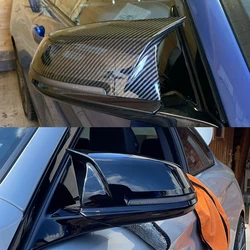 For Bmw 1 2 3 4 X Series Mirror cap F20 F21 F87 M2 F23 F30 F32 F36 X1 E84 Gloss Black Side Mirror Cover Cap Rearview -M4 Style