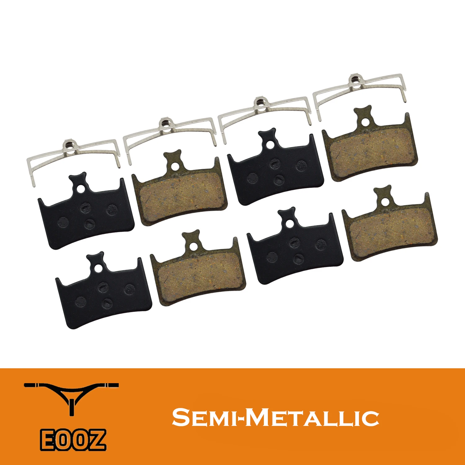 4 Pairs Semi-Metallic bicycle Disc Brake Pads for HOPE Tech 3 E4