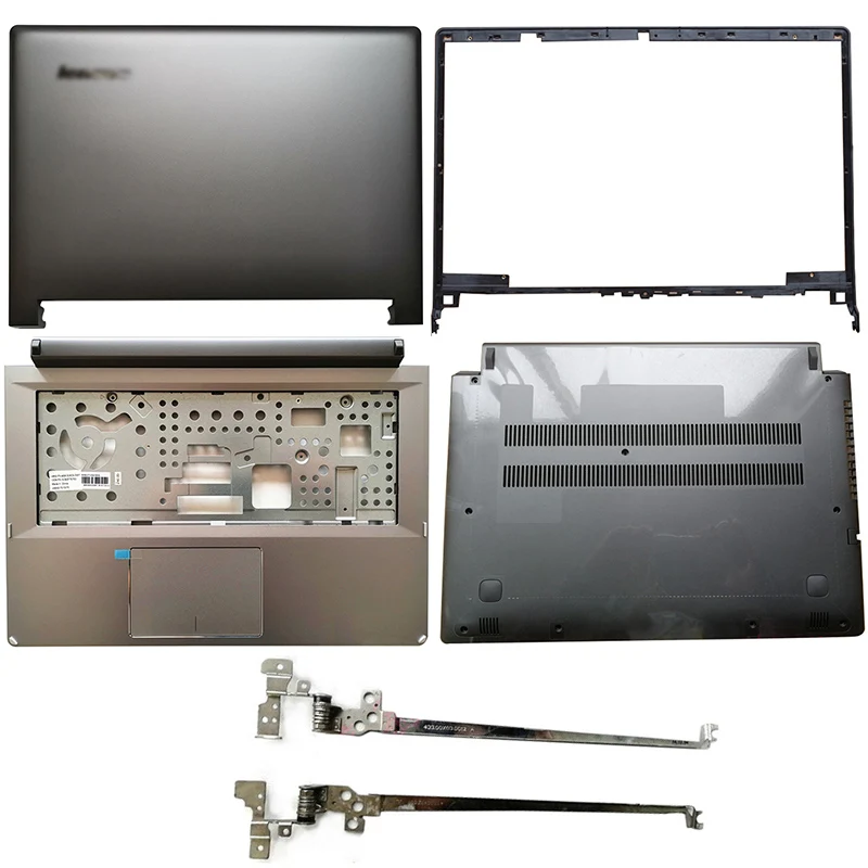 Pop For Lenovo Flex 2 14 Laptop LCD Back Cover/Front Bezel/Hinges/Palmrest/Bottom Case Grey 5CB0F76786