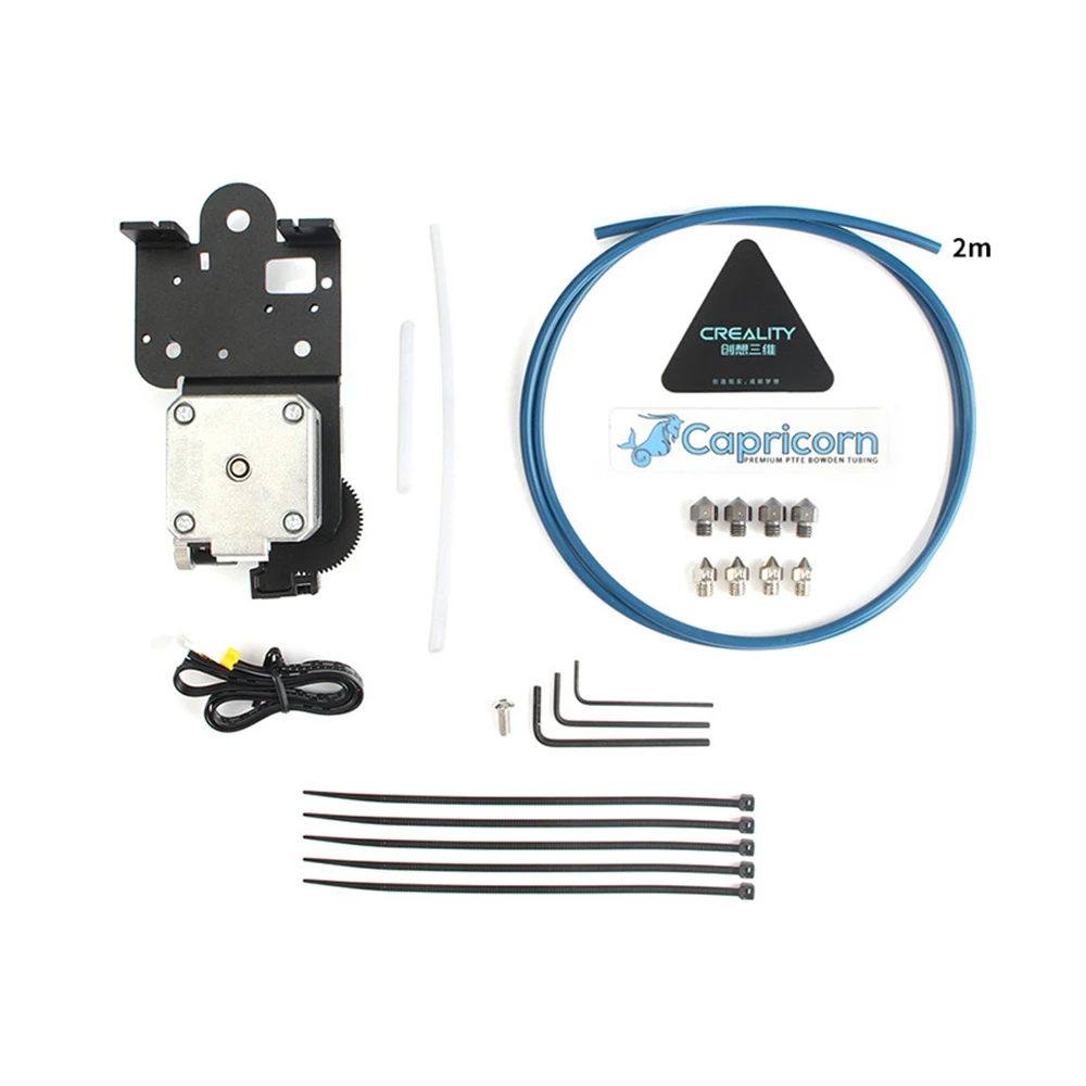 

1 Capricorn Bowden PTFE Tubing2M ender-3 v2 titan1.75mm E3D direct drive extruder nozzle kit