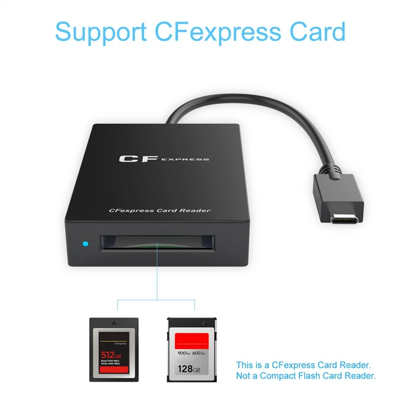 CFexpress Type B Card Reader USB3.1 Gen 2 Type C Card Reader CFexpress Memory Card Adapter