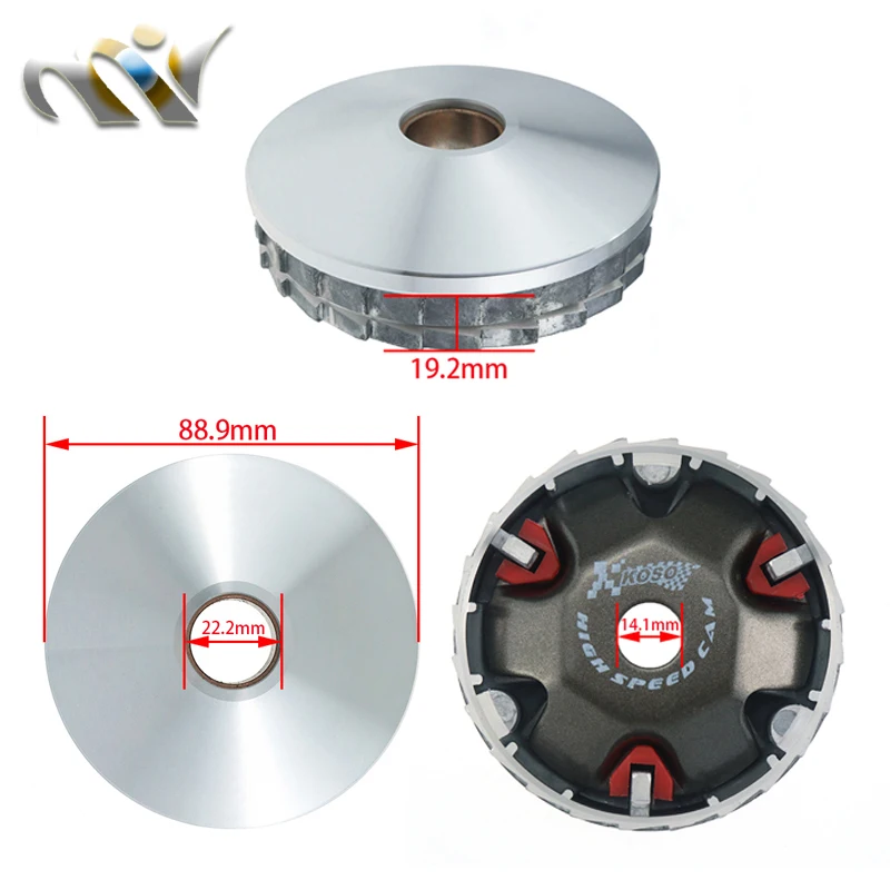 MOFO koso Racing Variator Scooter Variator Kit Drive Pulley for GY6 50 80 139QMB/QMA ZX Dio 50 AF18 AF28 AF34 AF35 Scooter Moped