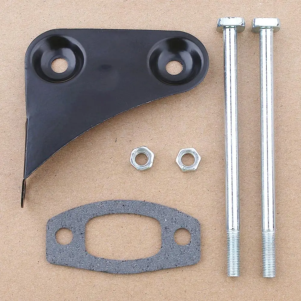 Muffler Exhaust Bracket Bolts Nuts Gasket Kit For Husqvarna 50 51 55 Rancher 55 EPA, 55 EU1 Chainsaw 503218202, 537127901