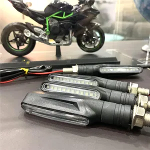 4pcs Motocicleta Turno Seqüencial Sinais Blinker LED Fluindo Água Parada Cauda Turn Signal Indicadores Luzes Piscando 10 principais vendas piscas de moto 4 - №3
