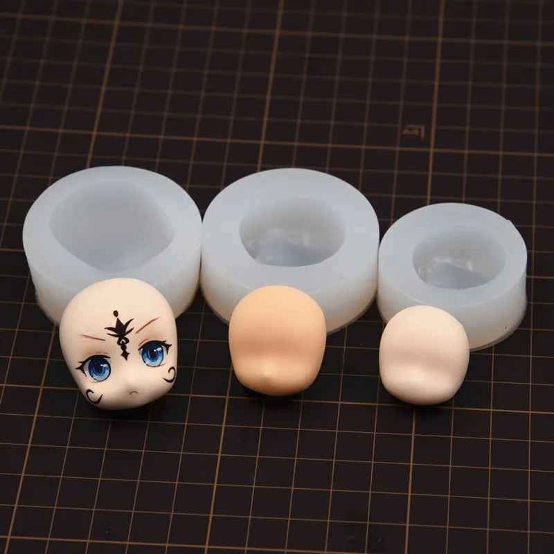 Super light clay universal face with nose Q version large, medium and small bun face with nose clay soft clay face model